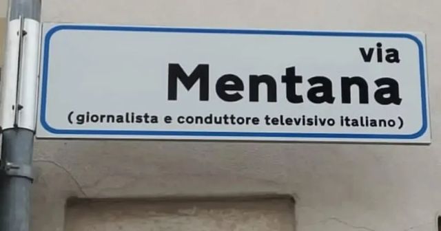 Strada per la battaglia di Mentana dedicata per errore a Enrico