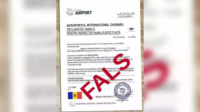 Document fals privind asigurarea medicală, distribuit în mediul online