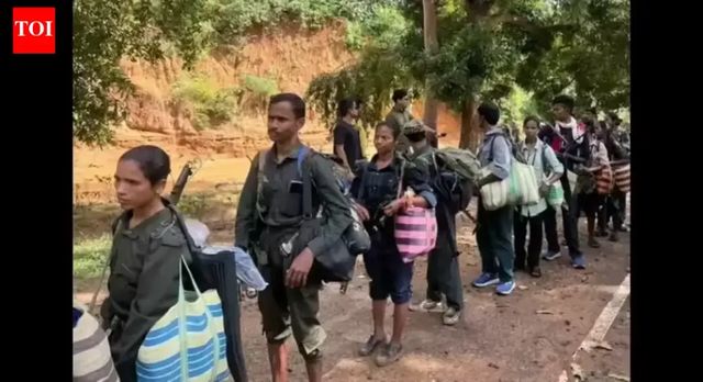 63 Maoists surrender in Chhattisgarh's Dantewada