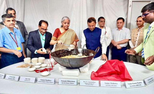 Nirmala Sitharaman Leads Halwa Ceremony, Signaling Final Stage Of Preparations