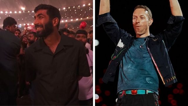 Jasprit Bumrah attends Coldplay Ahmedabad concert, Chris Martin sings for 'best bowler in all of cricket'