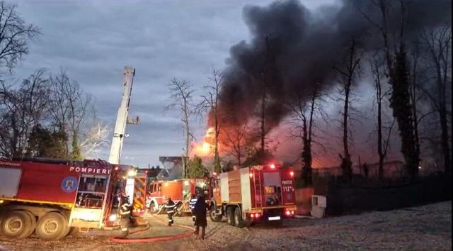 Incendiu la un restaurant din Snagov