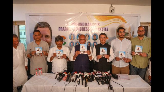 J&K: Congress releases manifesto, promises welfare measures for farmers, women