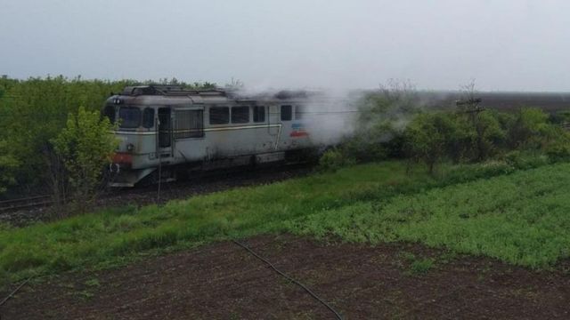 Incendiu la locomotiva unui tren de marfă în gara din Piatra Olt