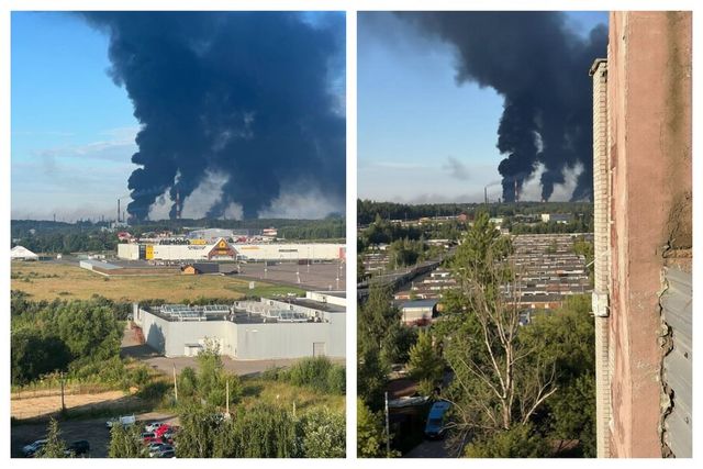 Cea mai mare rafinărie din centrul Rusiei, în flăcări după ce a fost lovită de drone ucrainene pentru a doua noapte consecutiv