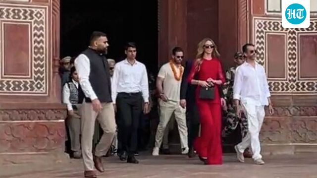 Donald Trump Jr visits Agra’s Taj Mahal, takes part in photo session
