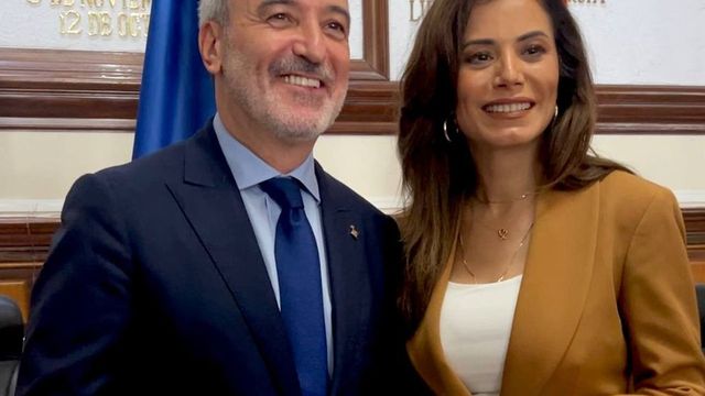 Jaume Collboni recibe las llaves de la ciudad de Guadalajara