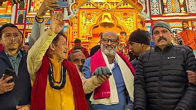 Superstar Rajinikanth offers prayers at Badrinath temple after Jailer's massive box office opening