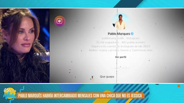 Los mensajes de Pablo Marqués a otra mujer que han sorprendido a Jessica Bueno