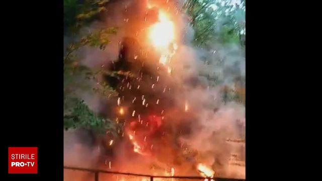 Un incendiu a izbucnit la Dino Parc, din Râșnov