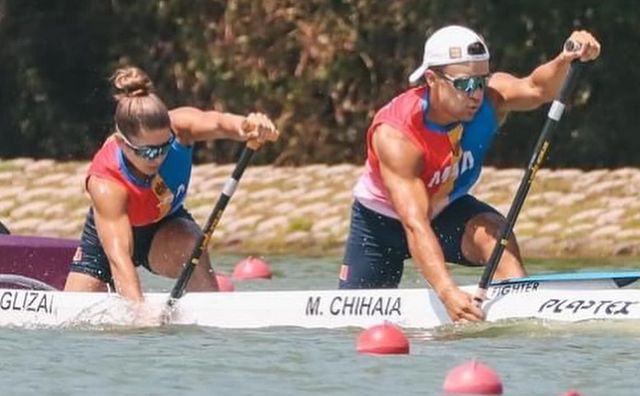 Tandemul Mihai Chihaia – Elena Glizan a cucerit medalia de argint la Campionatul Mondial de canoe