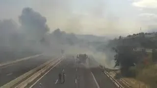 El incendio de Paüls, en imágenes
