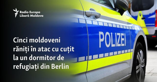 Cinci moldoveni răniți în atac cu cuțit la un dormitor de refugiați din Berlin