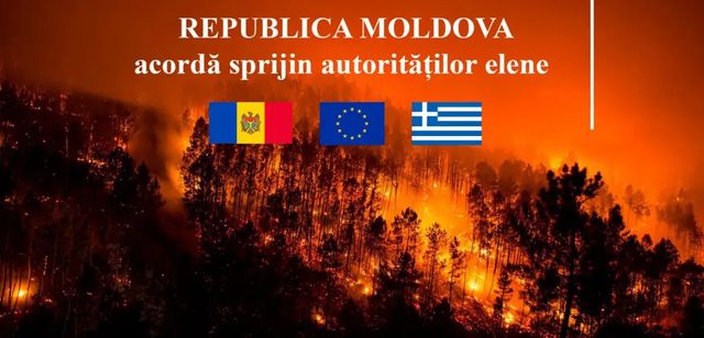 Pompierii moldoveni pleacă în Grecia pentru stingerea incendiilor forestiere