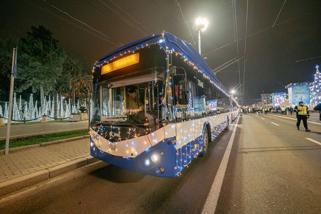 Circulația transportului public va fi sistată temporar pe bulevardul Ștefan cel Mare și Sfânt, în Ajunul Crăciunului