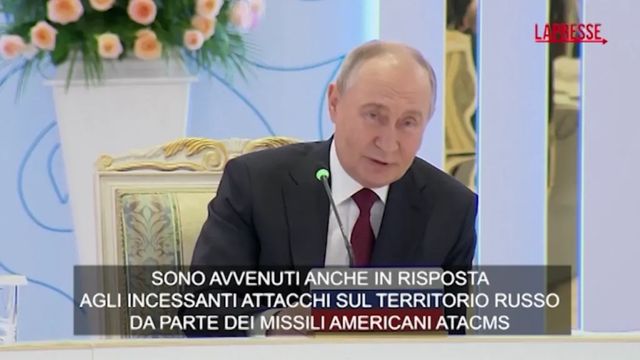 Putin, raid di oggi sull'Ucraina risposta agli Atacms Usa