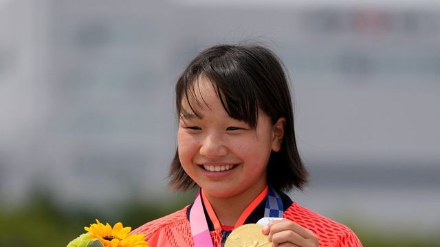 Japan's Nishiya, 13, Becomes First Women's Olympic Skateboard Champion