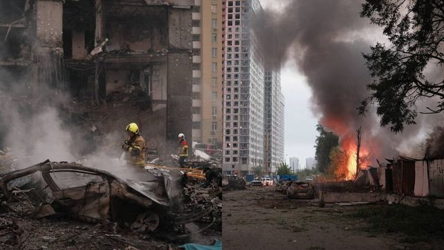 Rusia a bombardat masiv Kievul pe timpul nopții: cel puțin opt morți și zeci de răniți după atacul cu drone și rachete