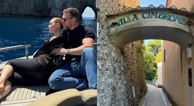 Ilary Blasi e Bastian Muller arrivano a Ravello per le nozze