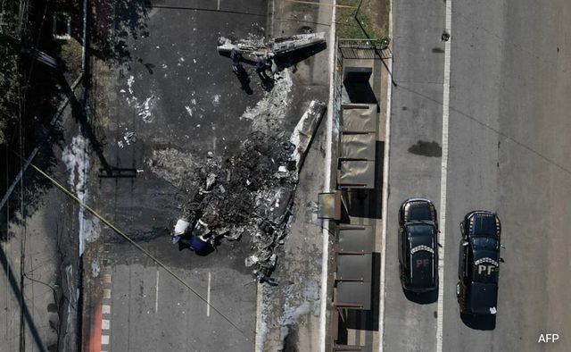 2 Dead After Small Plane Crashes In Busy Street Of Sao Paulo, Hits Bus