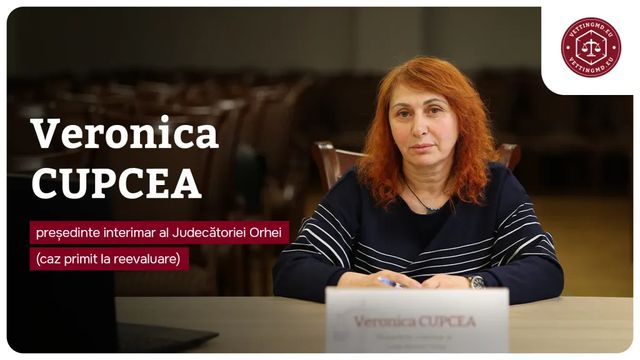 Președinta interimară a Judecătoriei Orhei a picat reevaluarea Comisiei Vetting